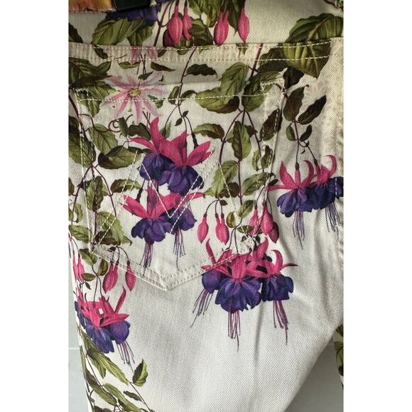 Mother The Looker "back to the good fortune diner" bird print multicolored Jean - Picture 10 of 11